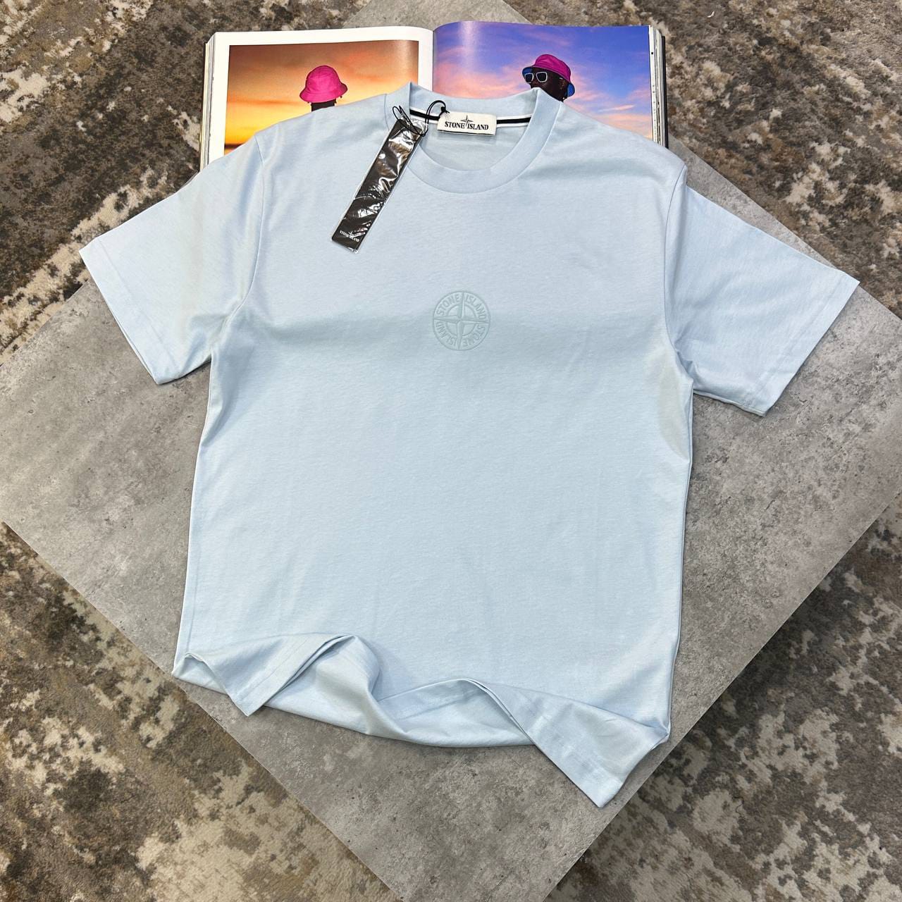 Stone Island Camo Compass Organic T-Shirt In Different Colors - Image 3