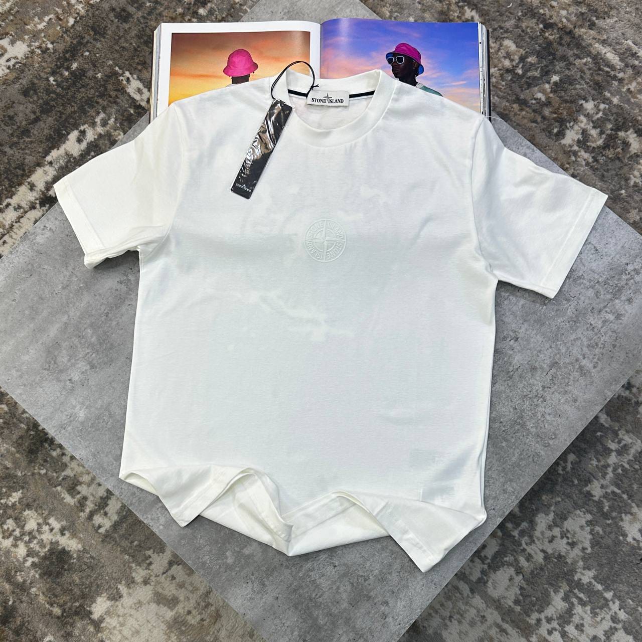 Stone Island Camo Compass Organic T-Shirt In Different Colors - Image 4