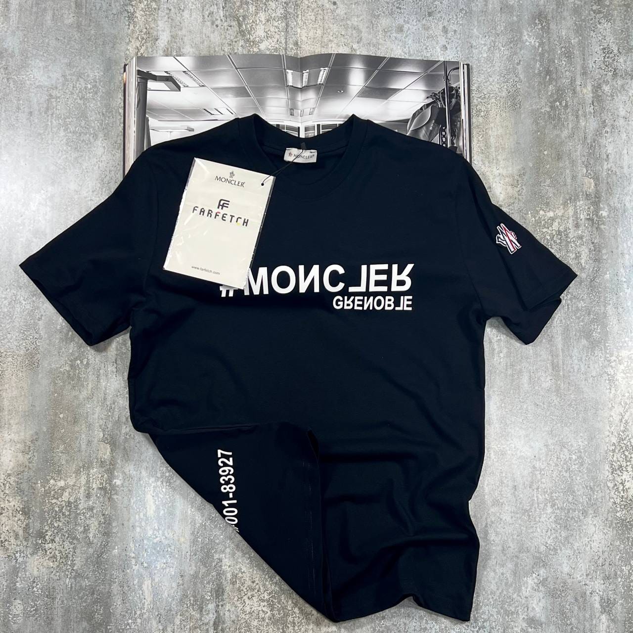 Moncler Grenoble Mirrored Logo T-Shirts - Image 2