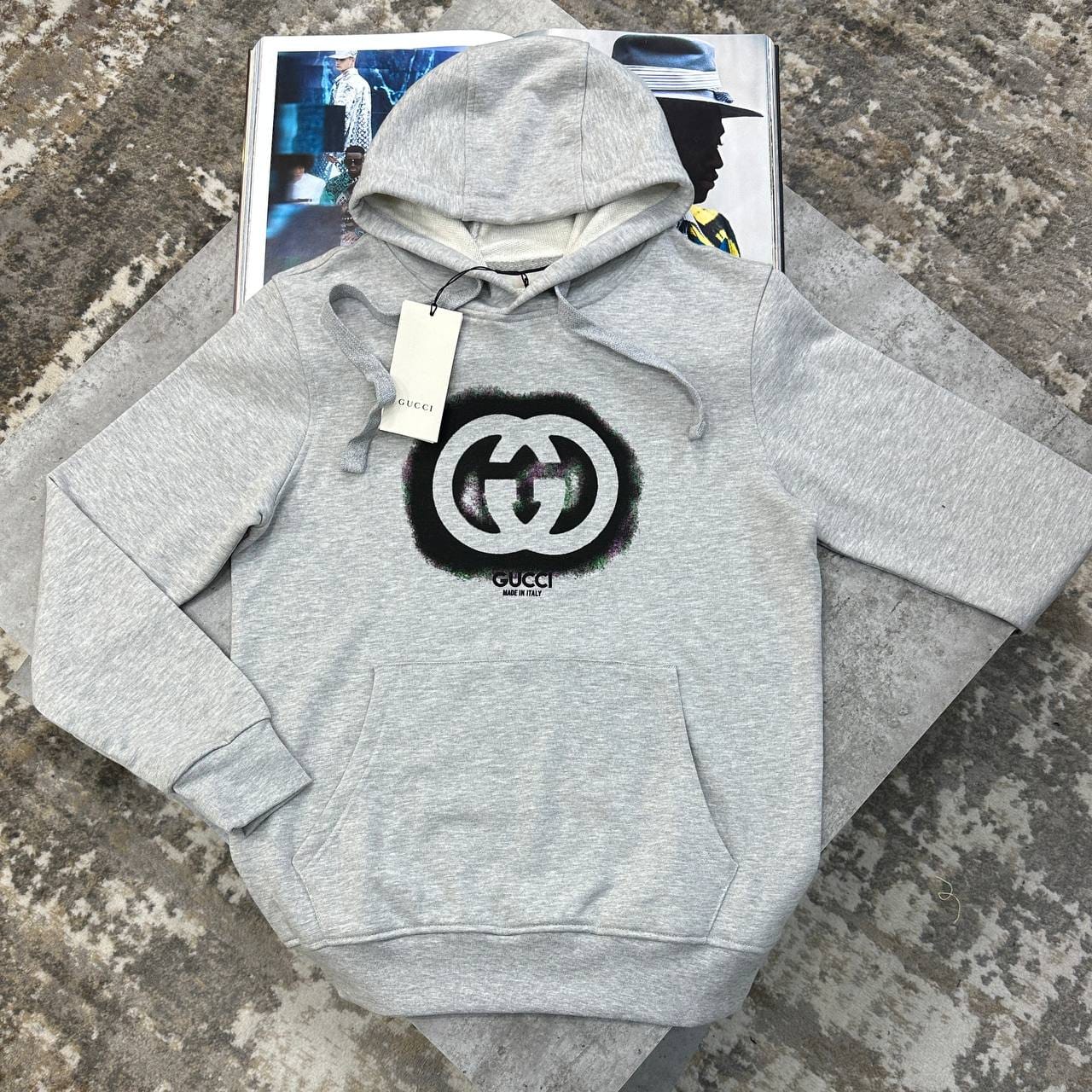 Gucci Interlocking G Graffiti Hoodie In 2 Colors - Image 2