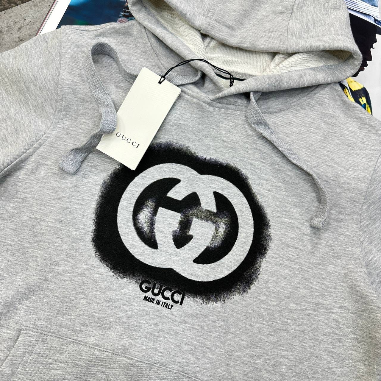 Gucci Interlocking G Graffiti Hoodie In 2 Colors - Image 3